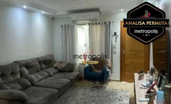 Sobrado à venda, 101 m² por R$ 821.000,00 - Vila Alzira - Santo André/SP
