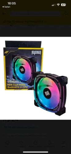 Fan rgb para gabinete 80mm