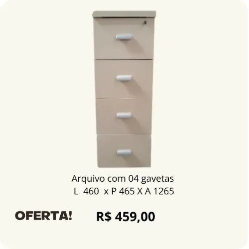 Arquivo 04 gavetas - Promoção
