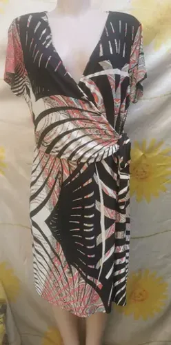 Vestido zanna mix estampas tam 46/48