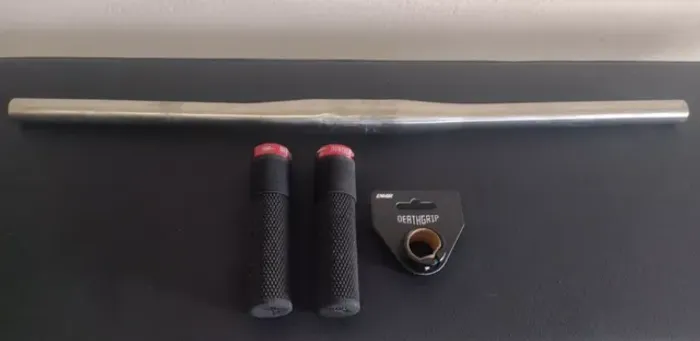 Guidão Flatbar 31.8 X 600 Mm Titânio Gr9 Bike Mtb 