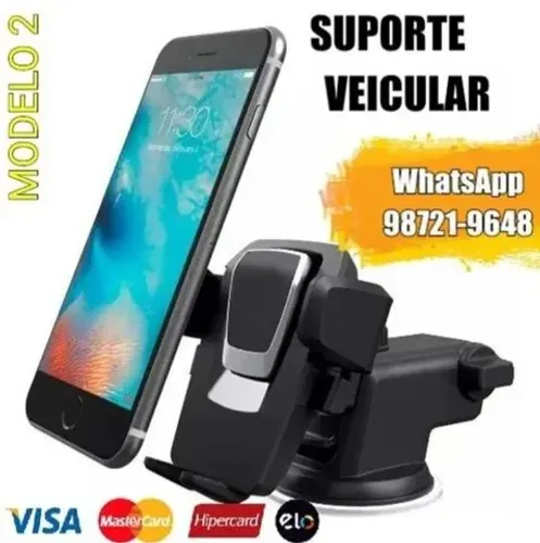 Suporte para carro fixação no painel e para-brisa top qualidade