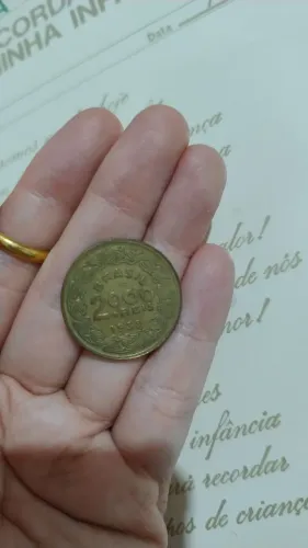 Moeda antiga Brasil 2000 reis