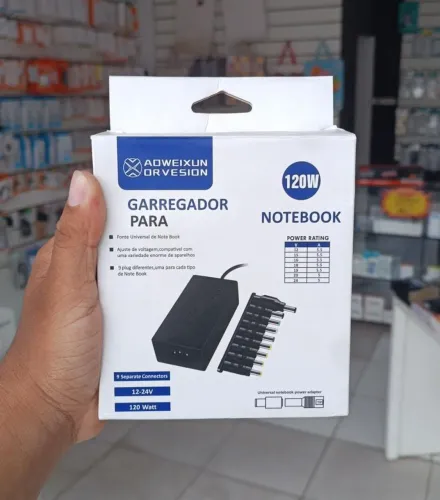 Carregador de notebook universal 120w - entrega em São Luís e região 