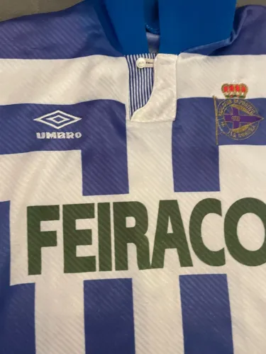 Camisa de Futebol Deportivo La Coruña /Umbro 1992