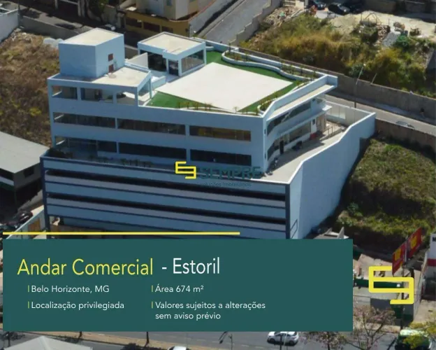 Aluguel de andar comercial no Estoril em BH - Edifício Comercial