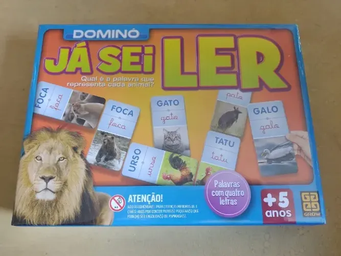 Dominó Educativo Já Sei Ler - Brinquedo Lacrado Da Grow