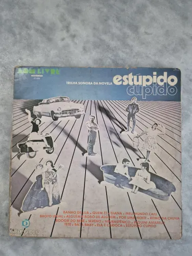 Disco LP Trilha Sonora Novela Estúpido Cupido