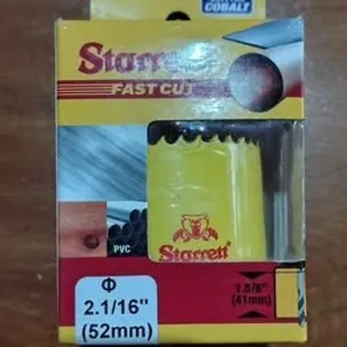 Serra copo STARRETT bi-metal FAST CUT 52mm 2.1/16" Madeira/Metal/PVC/Gesso