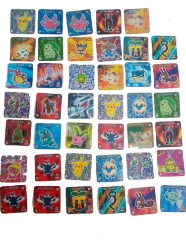 Coleção Elma Chips Joken Pokémon lote 41 unidades