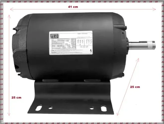 Motor elétrico trifásico alta rotação 5 cv 2 pólos Weg 