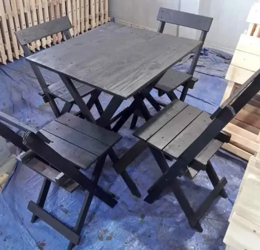 Jogos de Mesa e Cadeiras Dobráveis apartir de $180