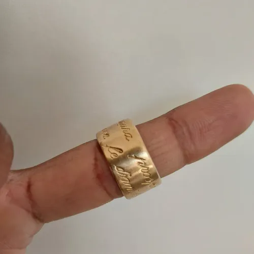 Anel banhado a ouro