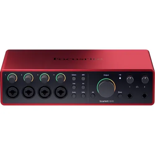 Focusrite Scarlett 18i16 USB C Audio MIDI Interface 4ª geração