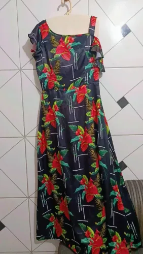 Vestido longo floral