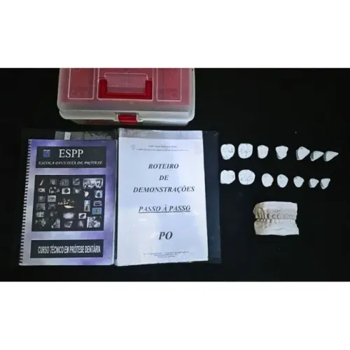 Kit Estudante Protético - Apostila, Modelos e Maleta