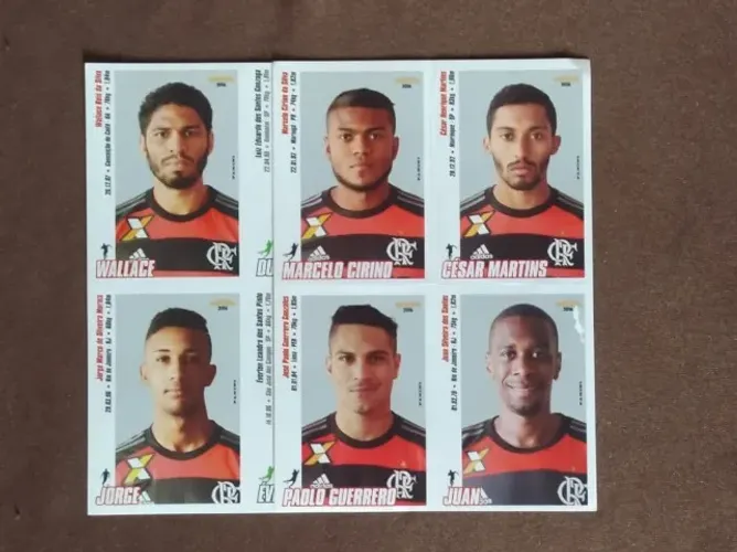 Figurinhas do Flamengo 2016
