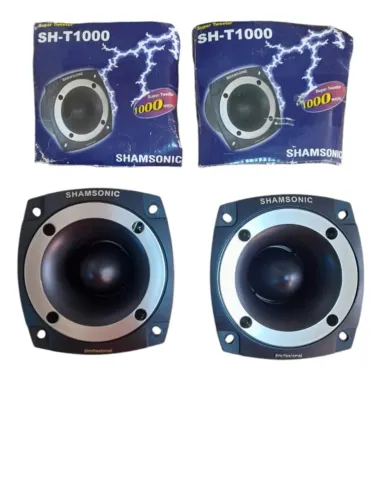 Dois super Tweeter preto - linha profissional 1000 Watts.