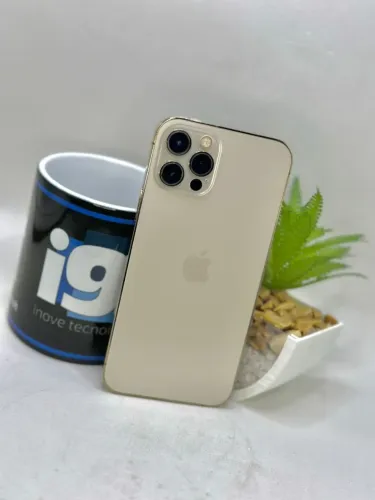 iPhone 12 Pro   Dourado  128GB 80% saúde da bateria SEMI NOVO COM GARANTIA LOJA FISICA 