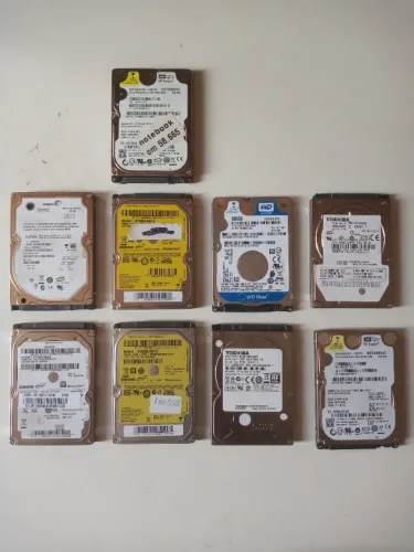 HDs Para Notebook Quantidade 80Gb 120GB 320Gb 500GB valor unitario