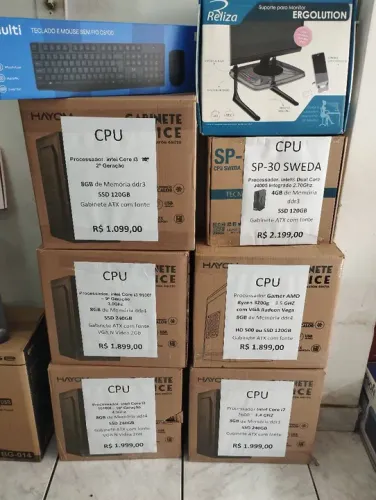 Cpu e monitor novo garantia JR