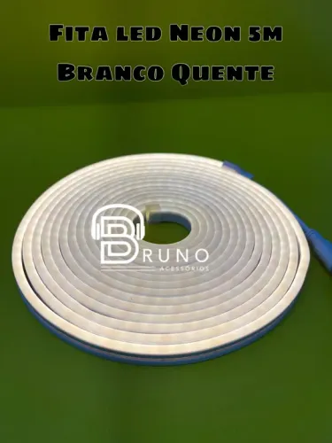 Mangueira Neon 5m Branco Quente