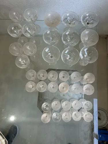 Taças de cristal antigo 