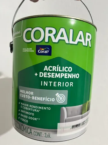 Tinta coralar acrílico verde kiwi 3,6L