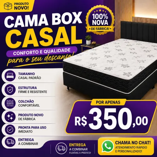 CAMA BOX CASAL 350,00