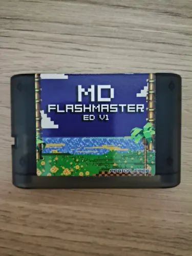 Cartucho Flashmaster ED V1 para o console Sega Mega Drive (Genesis)