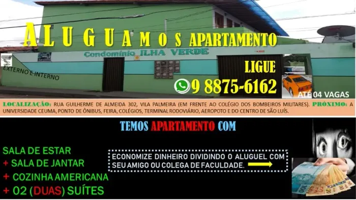 Apartamento para alugar na vila palmeira, 2 quartos