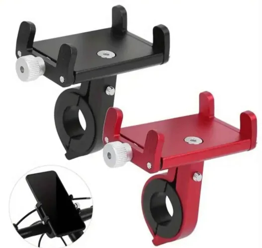 Suporte pra Celular de Alumínio pra Moto e Bike
