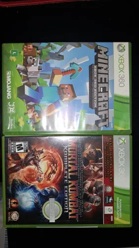 Minecraft + Mortal Kombat Komplete Edition Xbox 360 Originais