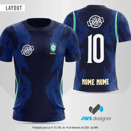 CAMISETA BRASIL - PERSONALIZADA