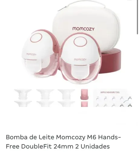 Bomba de Leite Momcozy M6 maos livres 2 unidades comprada nos EUA