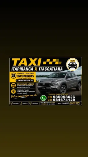 Táxi/Encomenda Itapiranga-Itacoatiara 