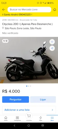Vendo moto Dafra cityclass 200i 2° dono, revisada de mecânica e elétrica 