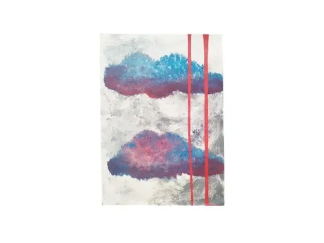 Pintura "nuvens", acrílica feita a mão