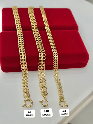 Corrente de ouro 18k Lacraias Novas | Certificado de garantia | Loja física