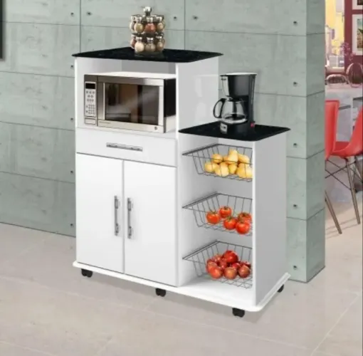 Fruteira Tâmara 2 Portas 1 Gaveta Forno Microondas