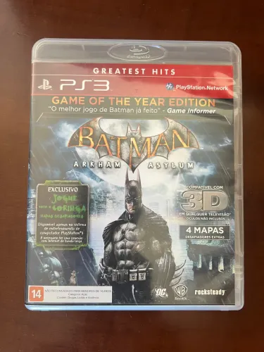 Batman Arkham Asylum PS3 - muito novinho