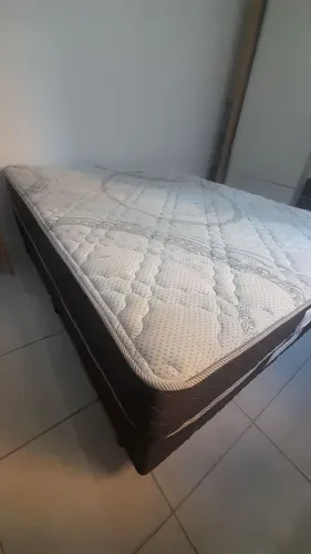 Cama de casal box + colchão - ótimo preço!!!!