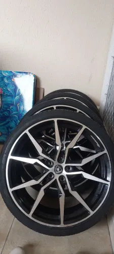 Rodas aro 20 acabamento diamantado/preto