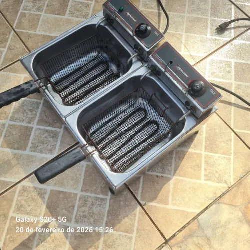 Fritadeira eletrônica 2 cubas aceito proposta não abusiva