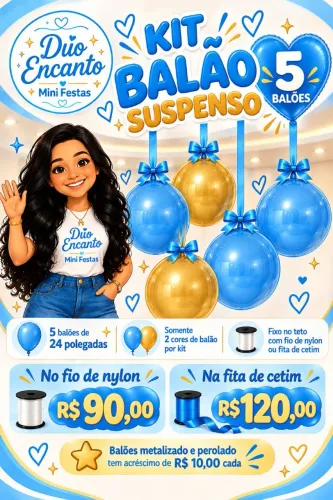 Kit balões para loja ou festa