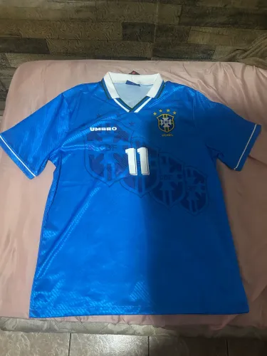 Camisa Brasil Azul 1994 Romário 