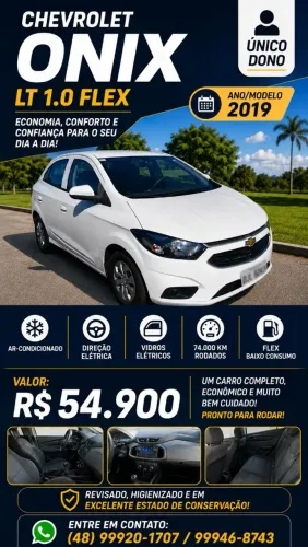 Chevrolet Onix Hatch LT 1.0 8V Flex Mec. 4P 2019