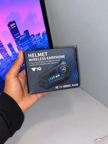 Fone Bluetooth V10 para Capacete - Novo