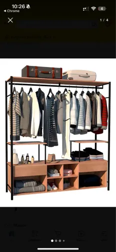 Closet aberto casal mdf