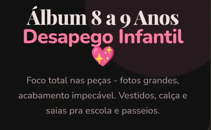 Menina 8 a 10 anos